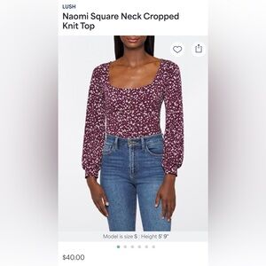 Lush Purple Floral Blouse